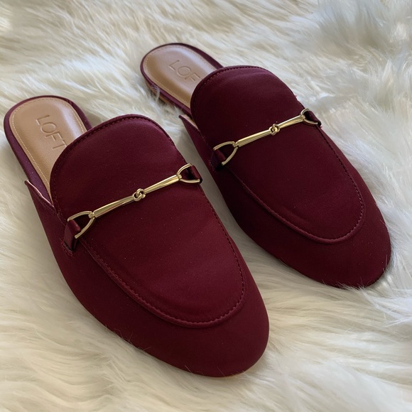 LOFT Shoes - Loft Burgundy Mules Size 7.5
